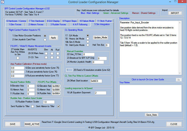 BFF CL System Configuration Manager