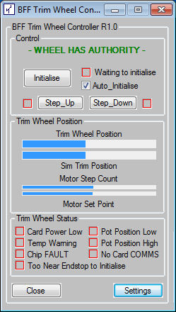 BFF Motorised Trim Wheel Software